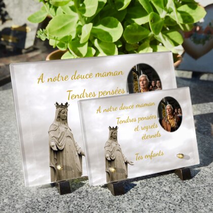 Plaque funéraire statue-de-la-vierge-marie-couronnee 14 plapuedacaes.com
