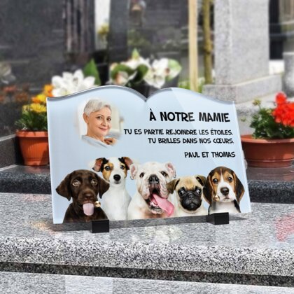 Plaque funéraire mignons-chiots-forme-livre 11 plapuedacaes.com
