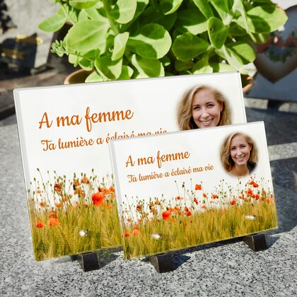 Plaque funéraire coquelicot 18 plapuedacaes.com
