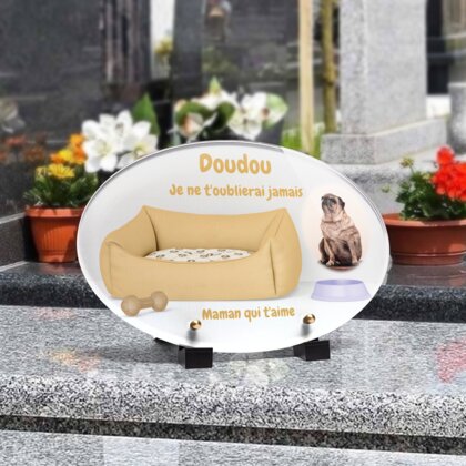 Plaque funéraire lit-pour-chiens-forme-ovale 19 plapuedacaes.com
