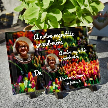 Plaque funéraire fleuriste 27 plapuedacaes.com
