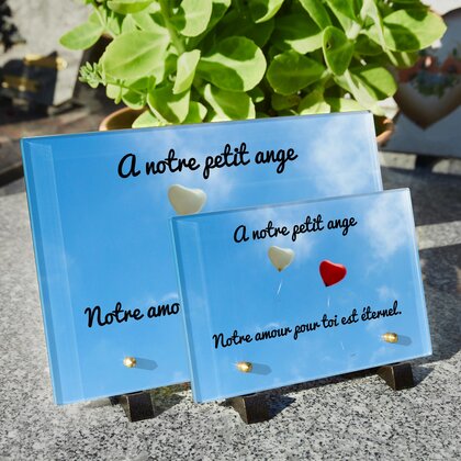 Plaque funéraire ballons-coeurs 5 plapuedacaes.com
