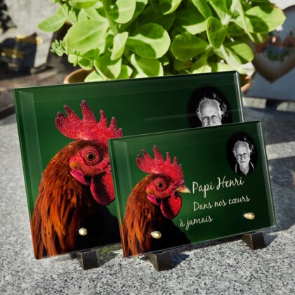 Plaque funéraire plaque-funeraire-coq 10 plapuedacaes.com
