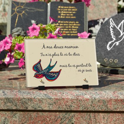 Plaque funéraire plaque-funeraire-hirondelle 27 plapuedacaes.com
