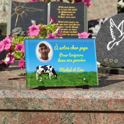 Plaque funéraire plaque-funeraire-vache 12 plapuedacaes.com
