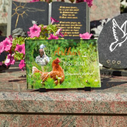 Plaque funéraire plaque-funeraire-poule 30 plapuedacaes.com
