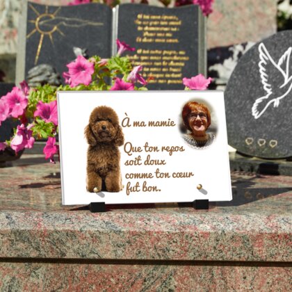 Plaque funéraire plaque-funeraire-caniche 18 plapuedacaes.com
