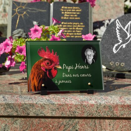Plaque funéraire plaque-funeraire-coq 1 plapuedacaes.com
