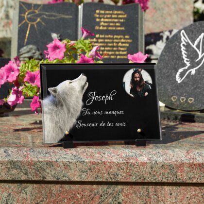 Plaque funéraire plaque-funeraire-loup 29 plapuedacaes.com
