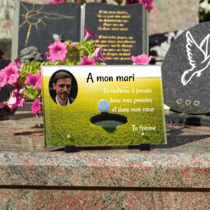 Plaque funéraire golf 7 plapuedacaes.com
