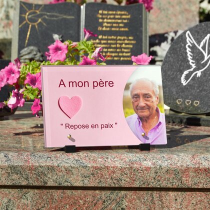 Plaque funéraire coeur-rose 19 plapuedacaes.com
