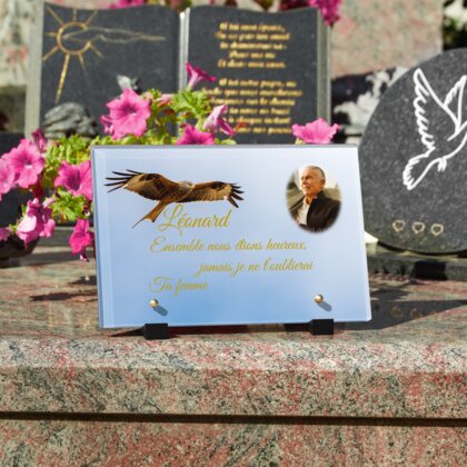 Plaque funéraire plaque-funeraire-aigle 28 plapuedacaes.com
