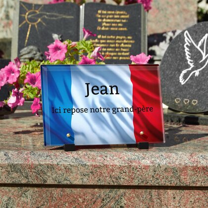 Plaque funéraire drapeau-francais 11 plapuedacaes.com
