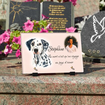 Plaque funéraire plaque-funeraire-dalmatien 16 plapuedacaes.com
