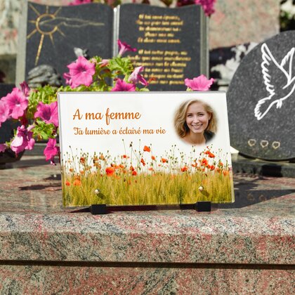 Plaque funéraire coquelicot 6 plapuedacaes.com
