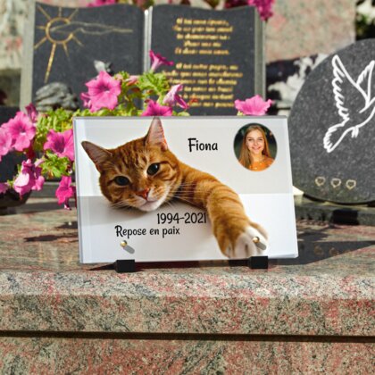Plaque funéraire chat-orange 30 plapuedacaes.com
