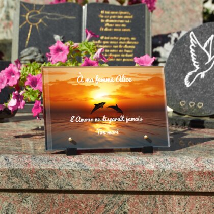 Plaque funéraire plaque-funeraire-dauphin 30 plapuedacaes.com
