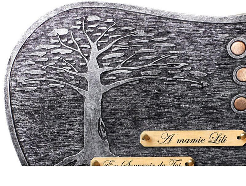 Plaque funéraire plaque-contemporaine-arbre-argent 22 plapuedacaes.com
